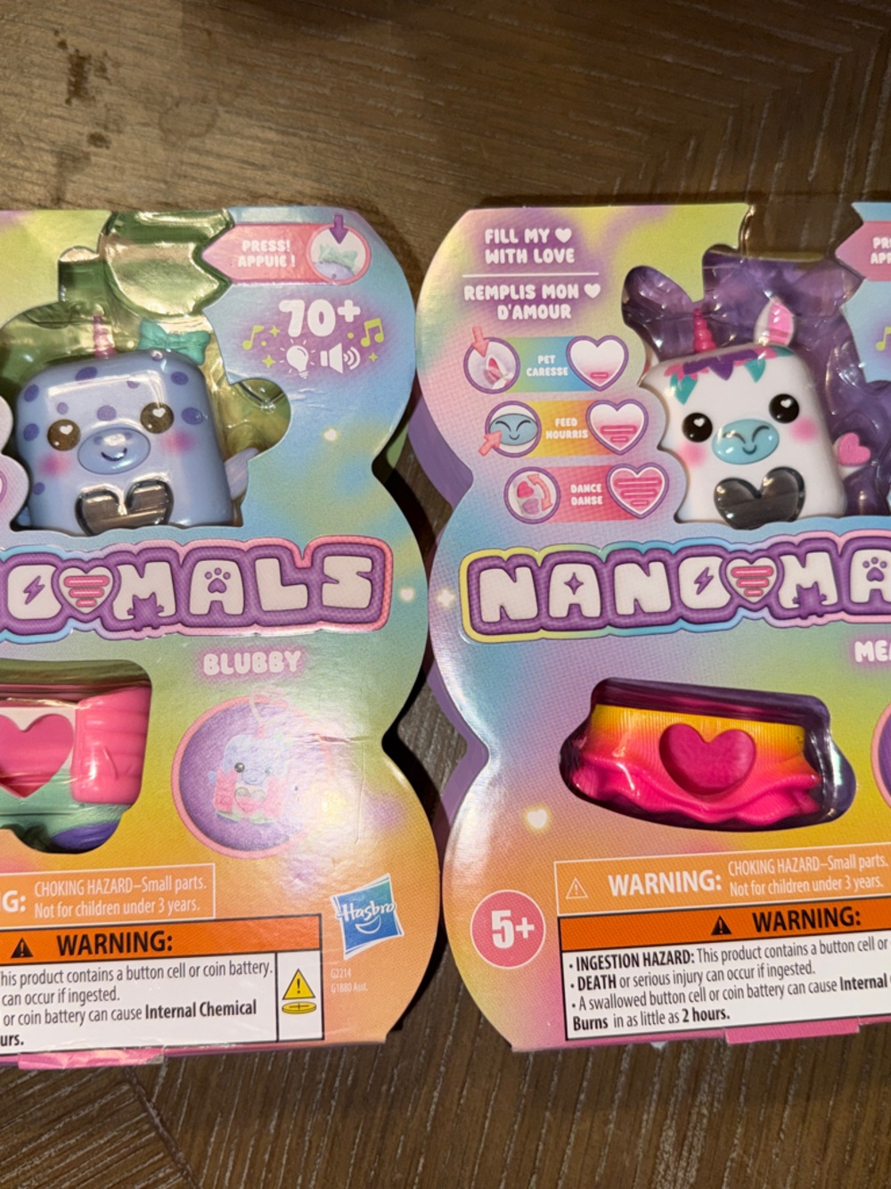 Hasbro Nano-Mals Meadowmist The Unicorn And Blubby  Toy ACC NEW X2